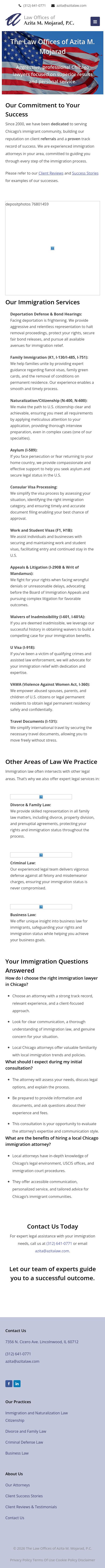 Law Offices of Azita M. Mojarad, P.C. - Chicago IL Lawyers