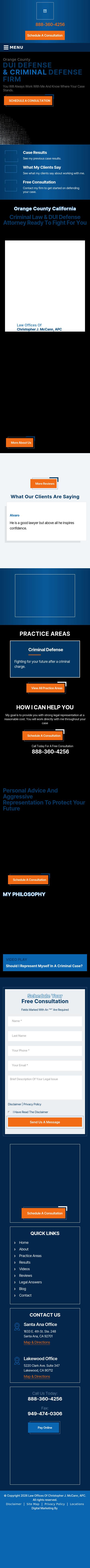 Law Offices of Christopher J. McCann - Santa Ana CA Lawyers