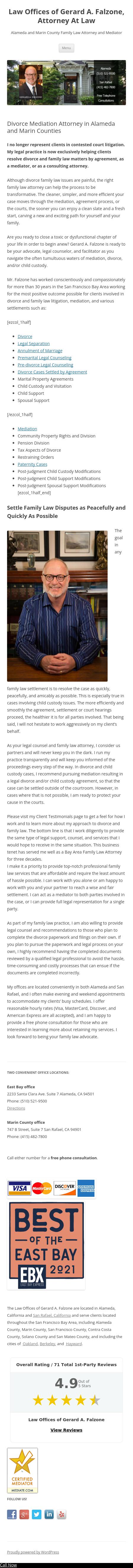 Law Offices of Gerard A. Falzone - Alameda CA Lawyers
