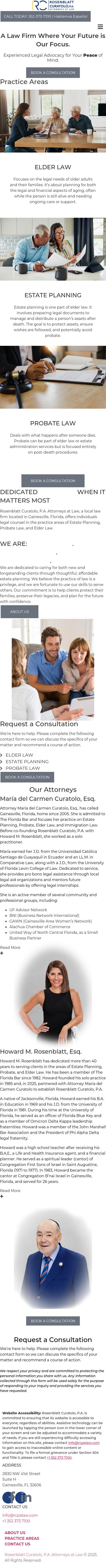 Law Offices of Howard M. Rosenblatt, P.A. - Gainesville FL Lawyers