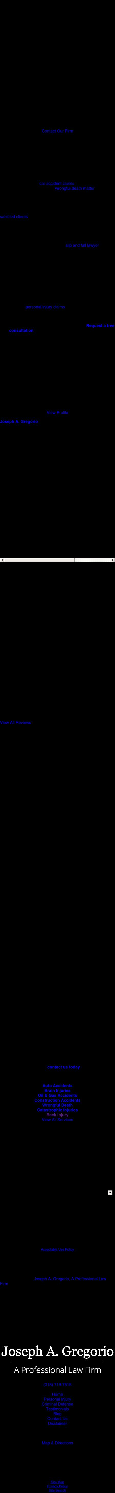 Law Offices of Joseph A. Gregorio - Bossier City LA Lawyers