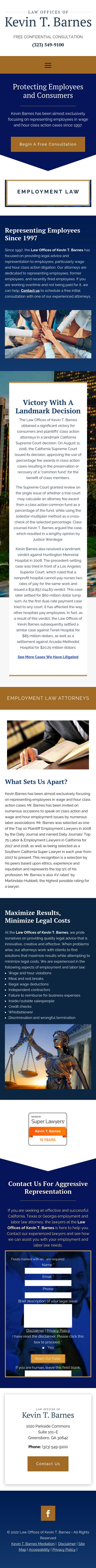 Law Offices of Kevin T. Barnes - Los Angeles CA Lawyers