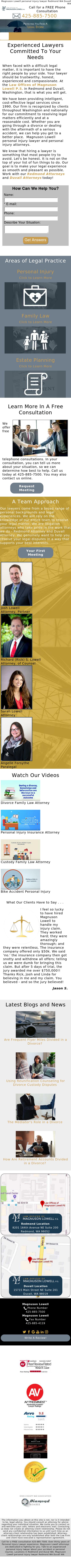 Law Offices of Magnuson Lowell P.S. - Redmond WA Lawyers