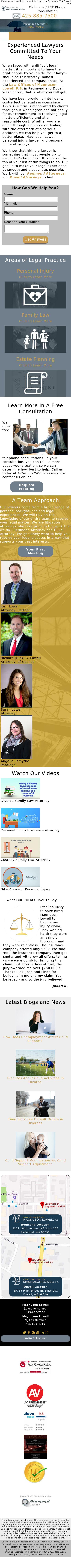 Law Offices of Magnuson Lowell P.S. - Seattle WA Lawyers