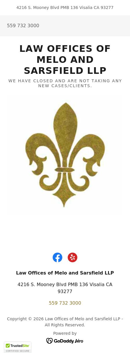 Law Offices of Melo and Sarsfield, LLP - Visalia CA Lawyers