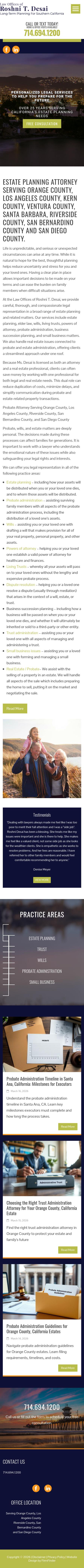 Law Offices of Roshni T. Desai - Yorba Linda CA Lawyers