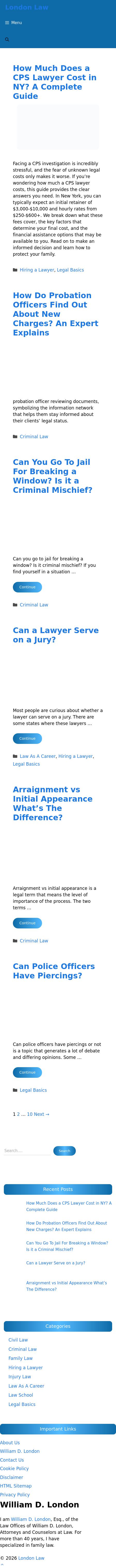 Law Offices of William D. London - White Plains NY Lawyers