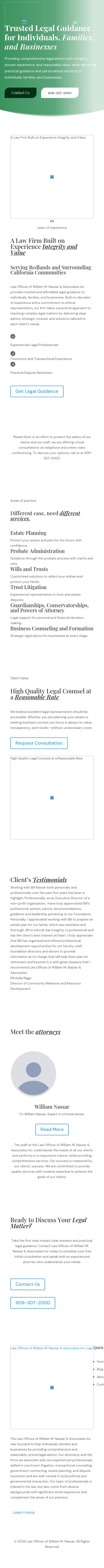 Law Offices of William M. Nassar - Redlands CA Lawyers