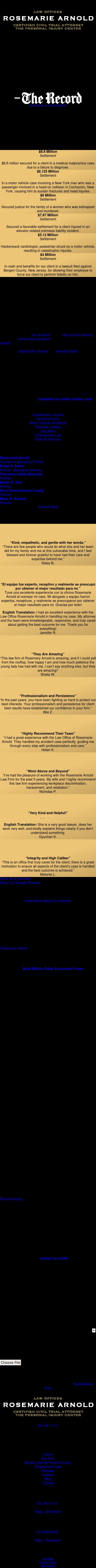 Law Offices Rosemarie Arnold - Fort Lee NJ Lawyers
