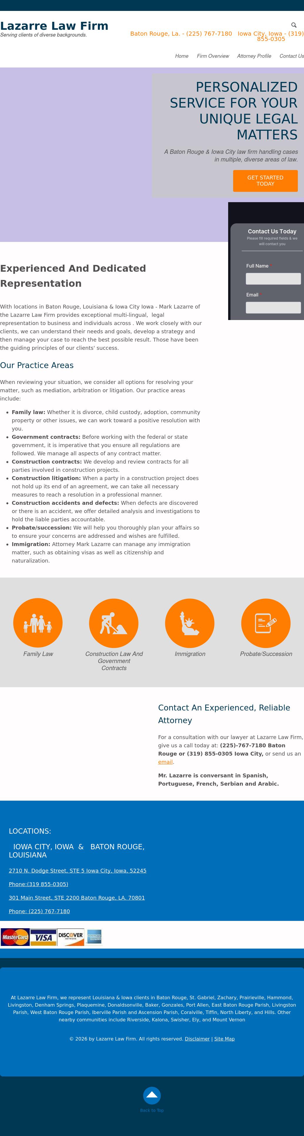 Lazarre Law Firm - Baton Rouge LA Lawyers