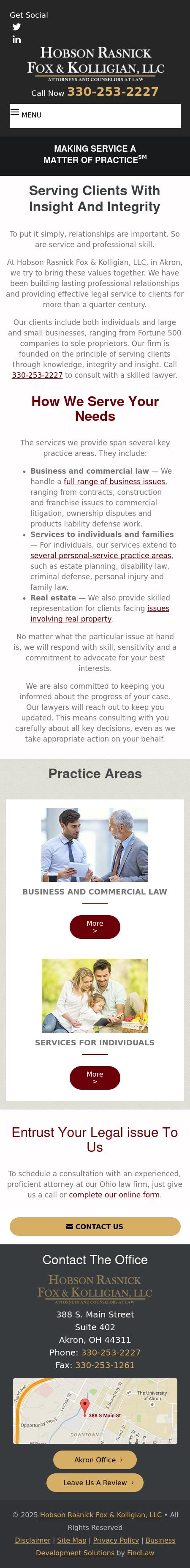 Leiby Hanna Rasnick Towne Evanchan Palmisano & Hobson LLC - Akron OH Lawyers