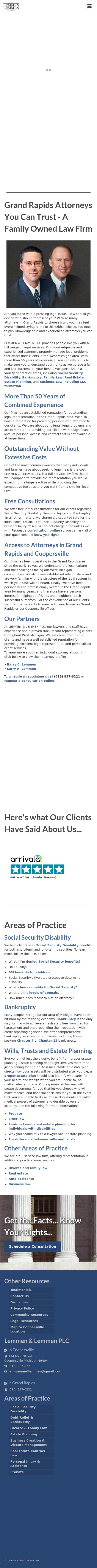 Lemmen & Lemmen PLC - Coopersville MI Lawyers