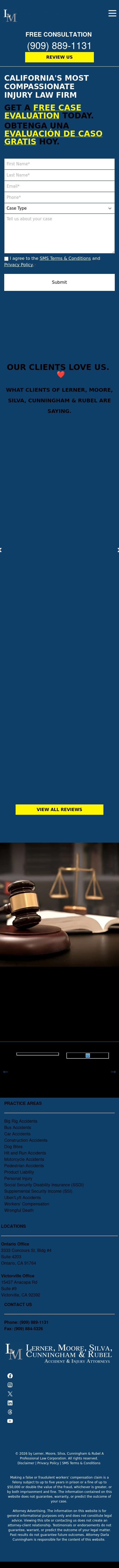 Lerner, Moore, Silva, Cunningham & Rubel A Professional Law Corporation - San Bernardino CA Lawyers