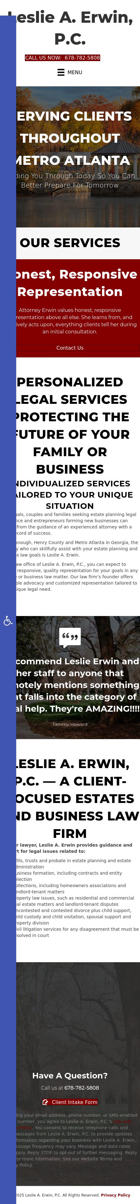 Leslie A. Erwin, P.C. - McDonough GA Lawyers