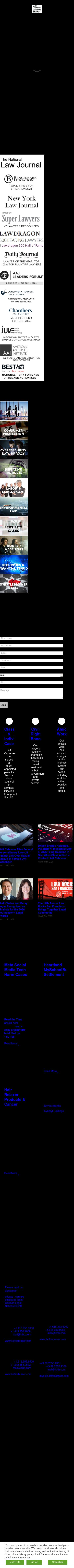 Lieff Cabraser Heimann & Bernstein, LLP - Nashville TN Lawyers