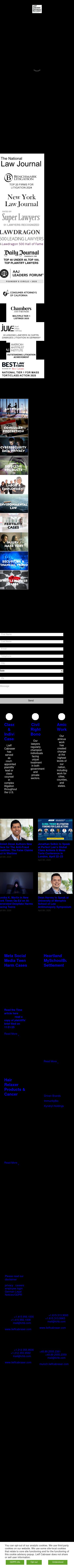 Lieff Cabraser Heimann & Bernstein, LLP - San Francisco CA Lawyers