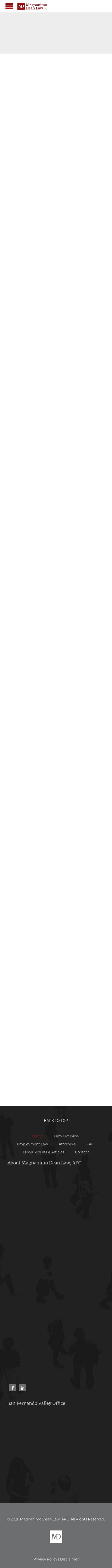 Magnanimo & Dean, LLP - Los Angeles CA Lawyers