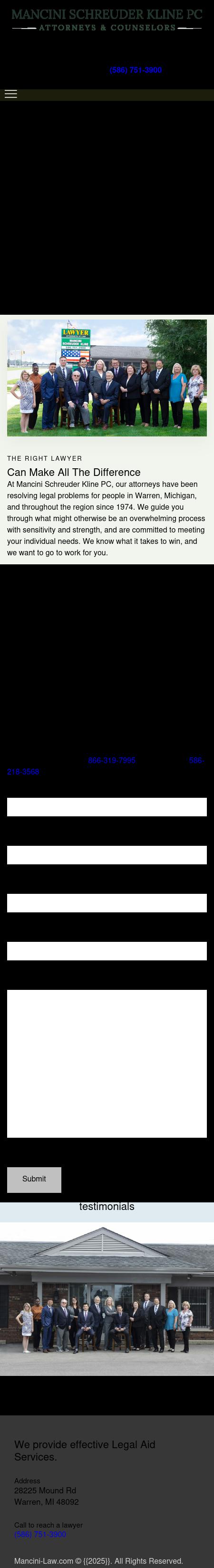 Mancini Schreuder Kline PC - Warren MI Lawyers