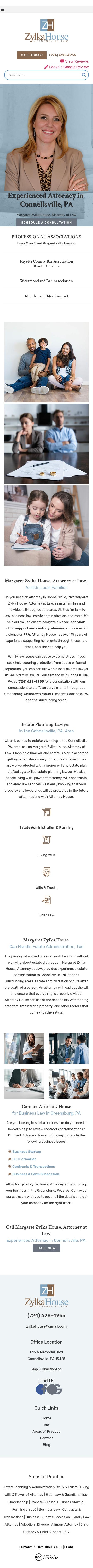 Margaret Zylka House, Attorney at Law - Connellsville PA Lawyers