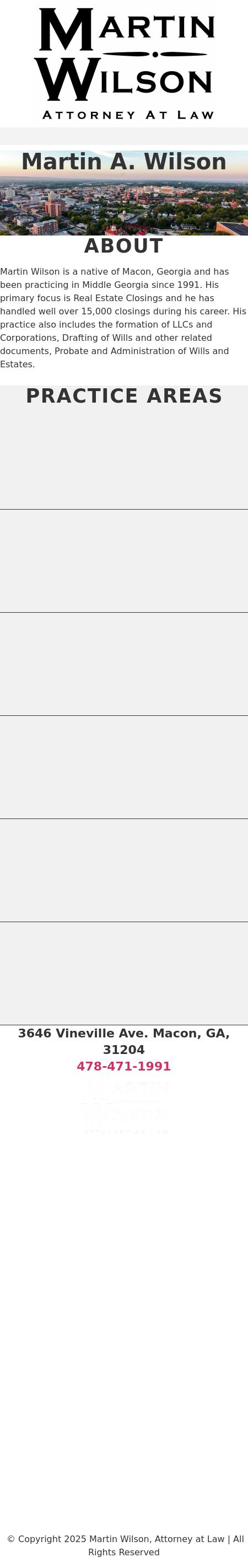 Martin Wilson, Attorney at Law - Macon GA Lawyers