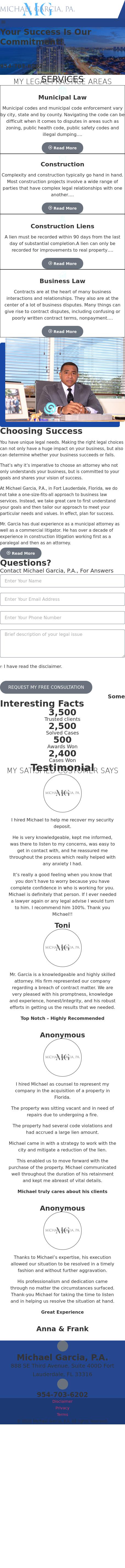 Michael Garcia, P.A. - Plantation FL Lawyers