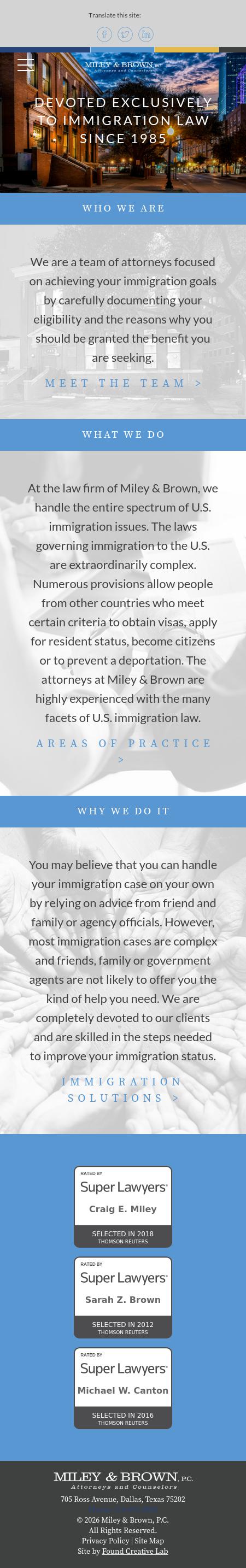 Miley & Brown, P.C. - Dallas TX Lawyers