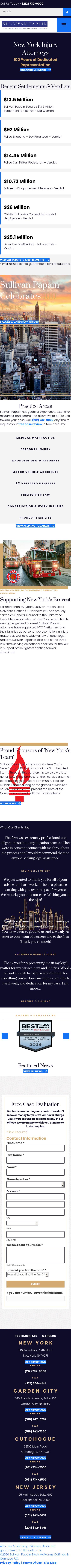 Sullivan Papain Block McGrath & Cannavo P.C. - New York NY Lawyers