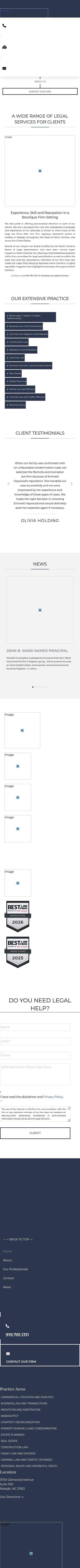 Nicholls & Crampton, P.A. - Raleigh NC Lawyers