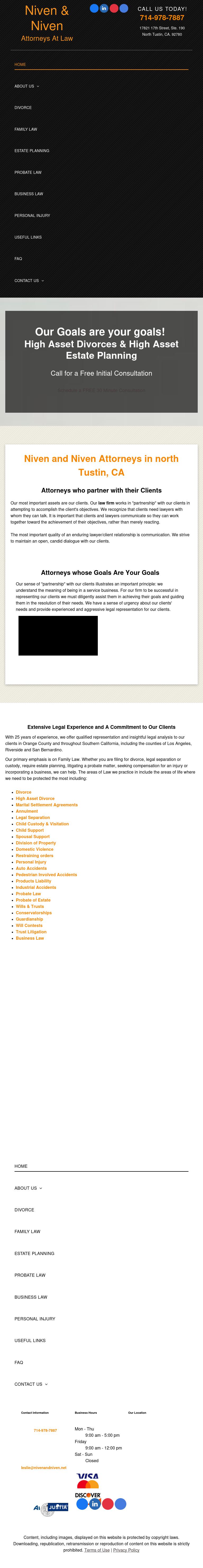 Niven & Niven - Tustin CA Lawyers