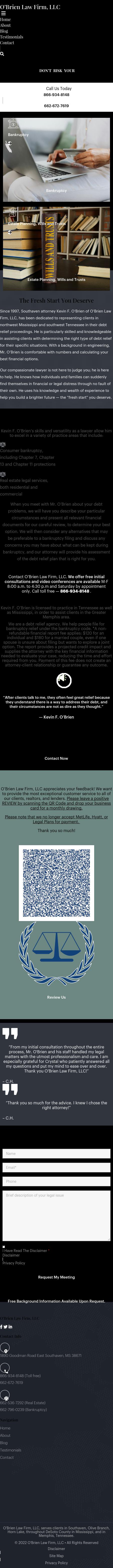 O'Brien Law Firm, LLC - Batesville MS Lawyers