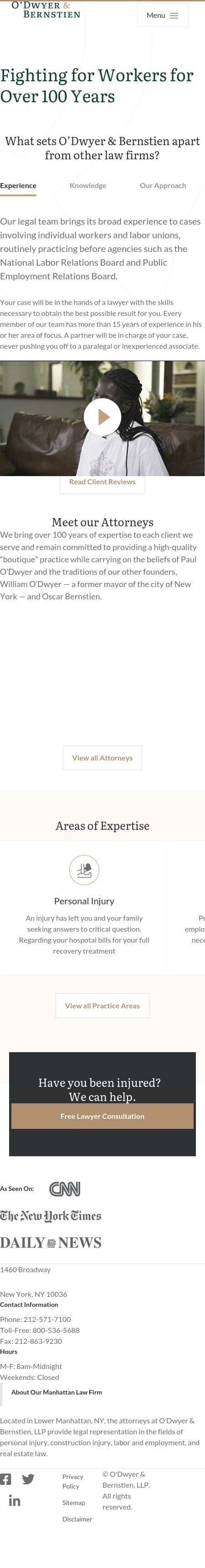 O'Dwyer & Bernstien, LLP - New York NY Lawyers