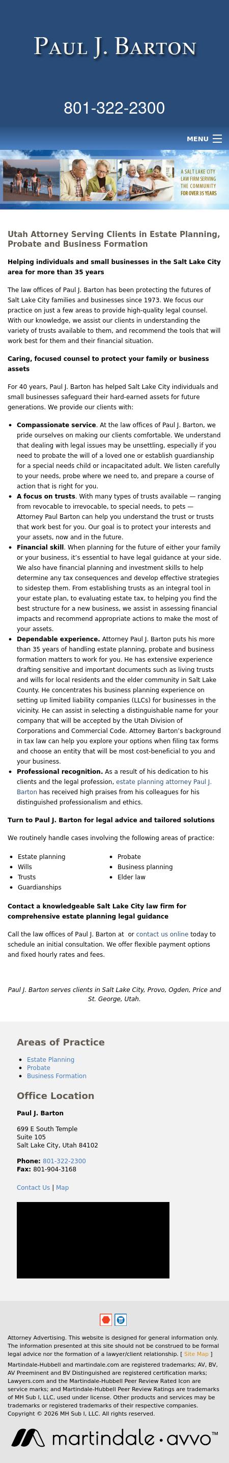 Paul J. Barton - Salt Lake City UT Lawyers