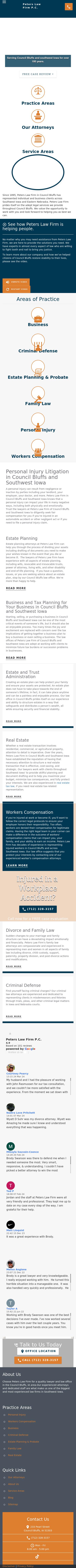 Peters Law Firm, P.C. - Council Bluffs IA Lawyers