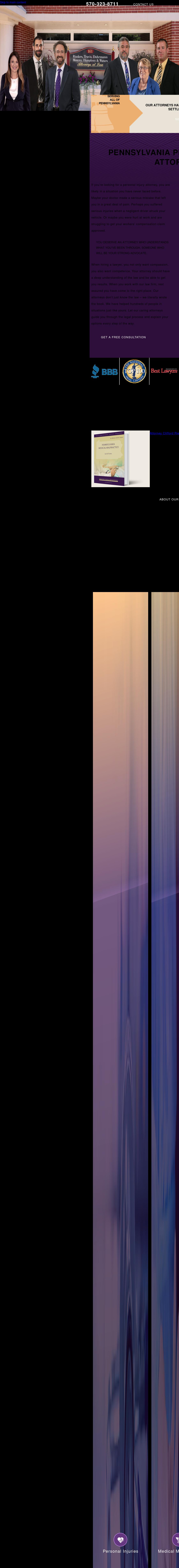 Rieders, Travis, Humphrey, Waters & Dohrmann - Williamsport PA Lawyers