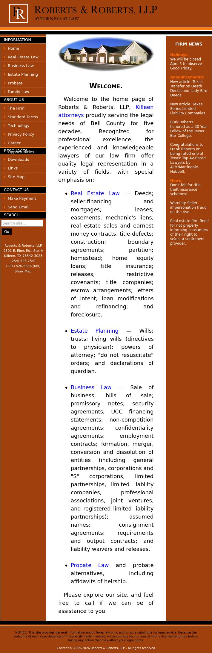 Roberts & Roberts, LLP - Killeen TX Lawyers