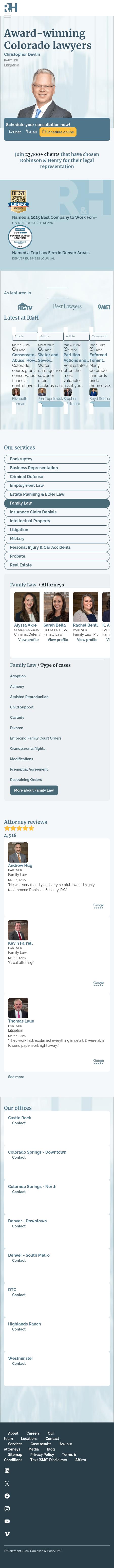 Robinson & Henry, P.C. - Castle Rock CO Lawyers