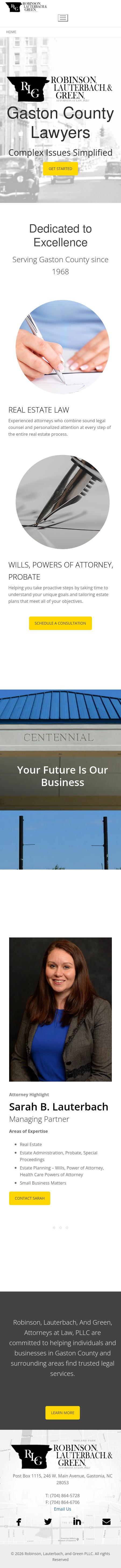 Robinson Law Firm - Gastonia NC Lawyers