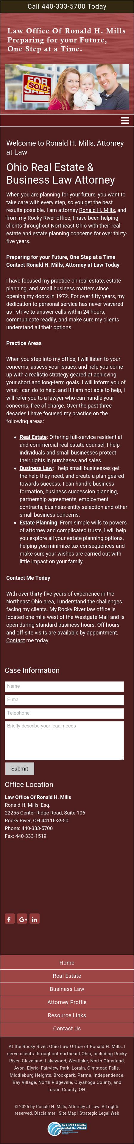 Ronald H. Mills & Associates - Rocky River OH Lawyers