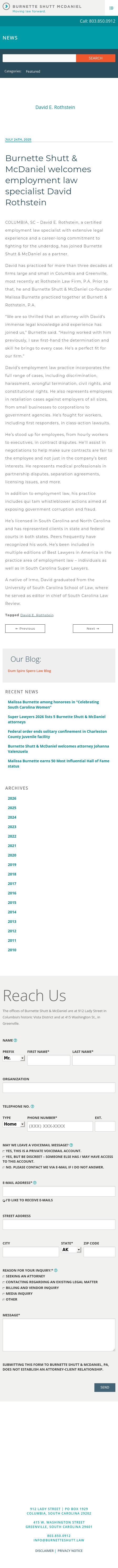 Rothstein Law Firm, PA - Greenville SC Lawyers