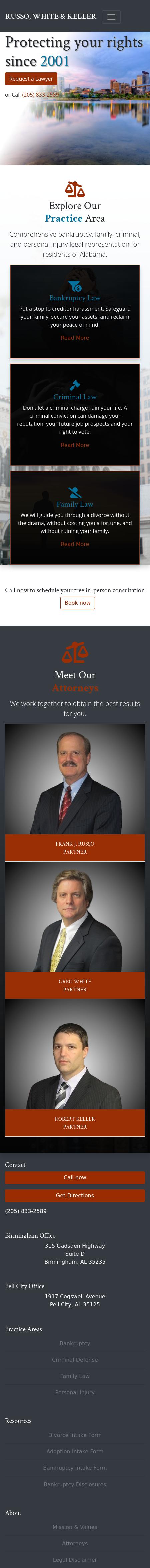 Russo White & Keller PC - Birmingham AL Lawyers