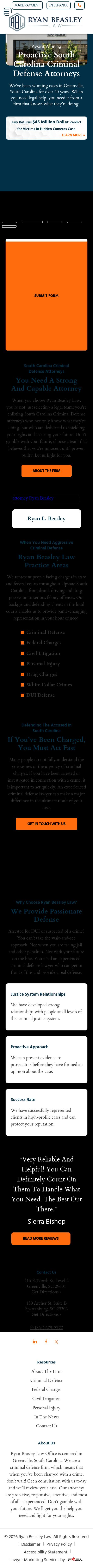 Ryan L. Beasley, Attorney at Law - Greenville SC Lawyers