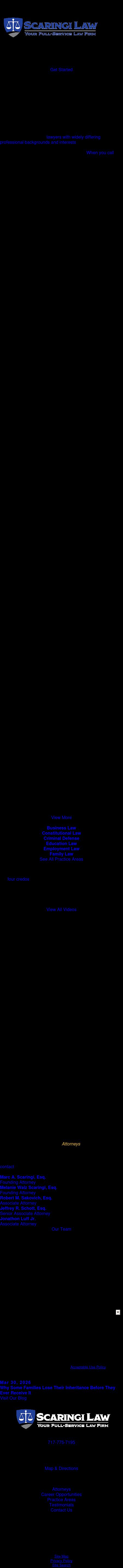 Scaringi & Scaringi, P.C. - Harrisburg PA Lawyers