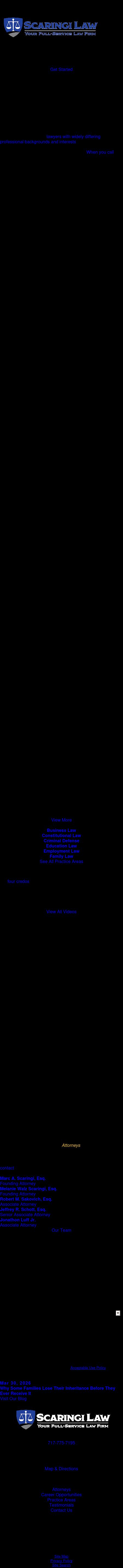 Scaringi & Scaringi, P.C. - Newport PA Lawyers