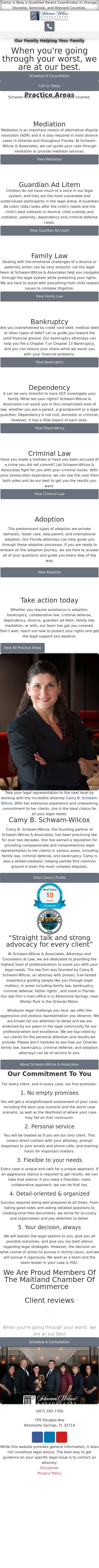 Schwam-Wilcox & Associates, Attorneys and Counselors at Law - South Daytona FL Lawyers