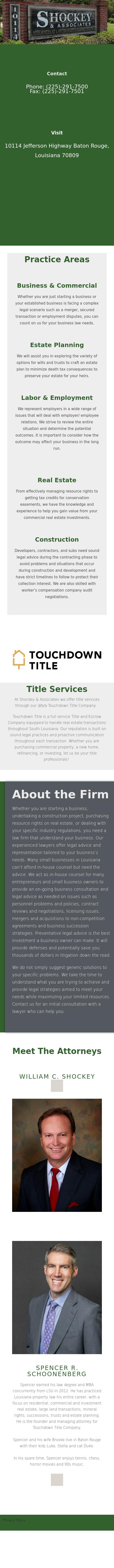 Shockey & Associates - Baton Rouge LA Lawyers