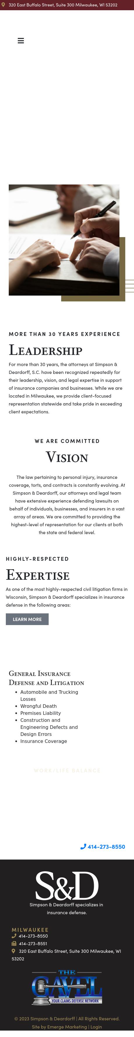 Simpson & Deardorff, S.C. - Milwaukee WI Lawyers