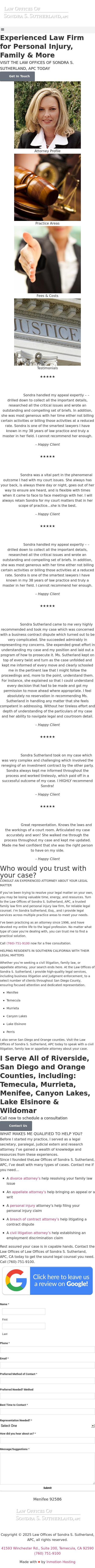 Sondra S. Sutherland - San Diego CA Lawyers