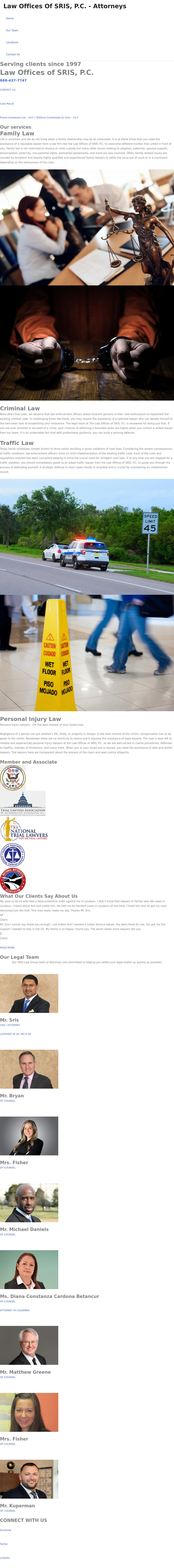 SRIS Law Group P.C. - Fredericksburg VA Lawyers