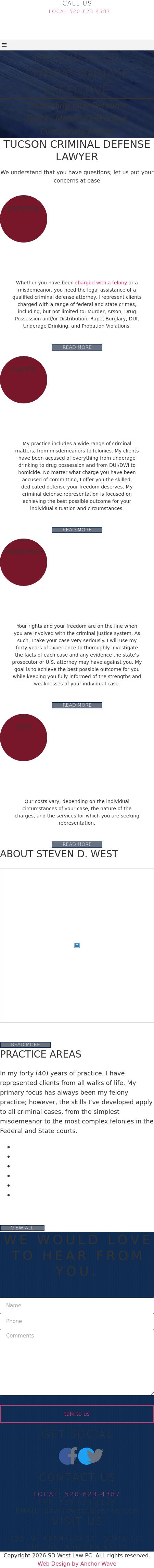 Steven D. West, Attorney at Law - Tucson AZ Lawyers