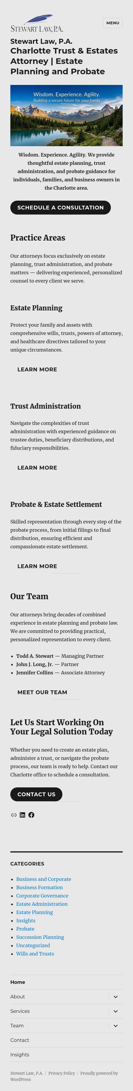 Stewart Law, P.A. - Charlotte NC Lawyers